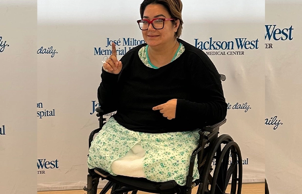 woman in wheelchair