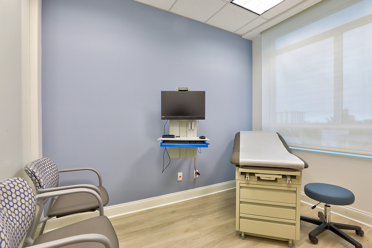 Photograph of a hospital room