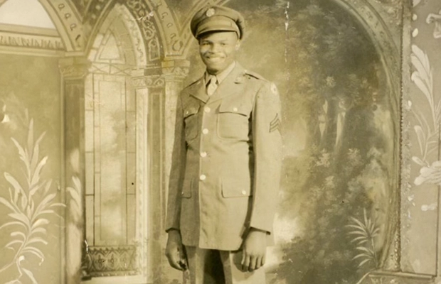 old photo of a young soldier