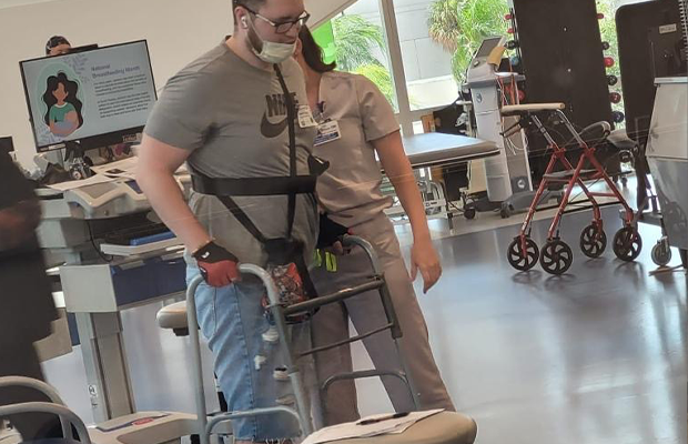 man doing therapy