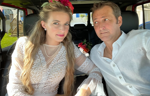 Selfie of a couple