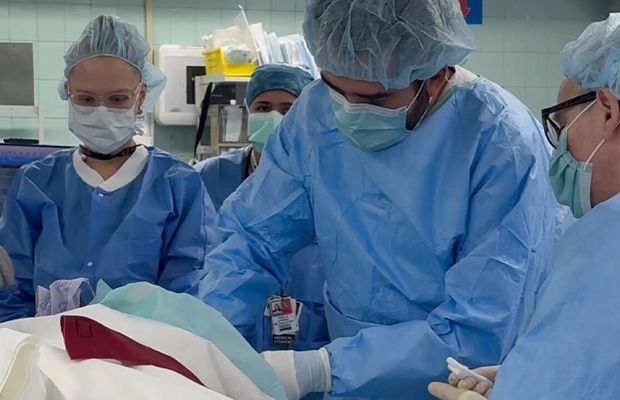 photograph of a doctor during surgery