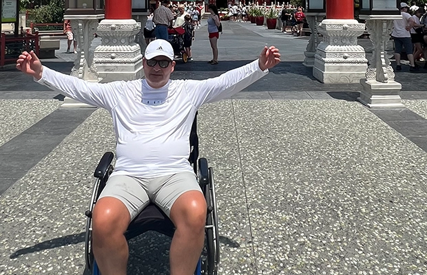 man in wheelchair