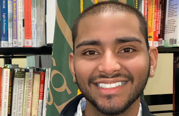 close up of man smiling