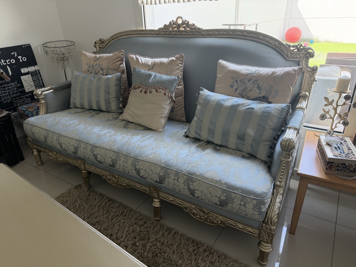 Mixed Materials Sofa