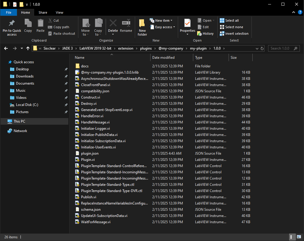 jade devkit file system imprint jade extension plugin version folder
