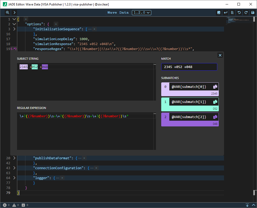 jade plugin instance editor regex helper inlay