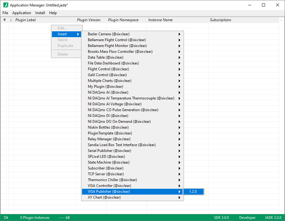 jade create scratch plugin insert visa publisher