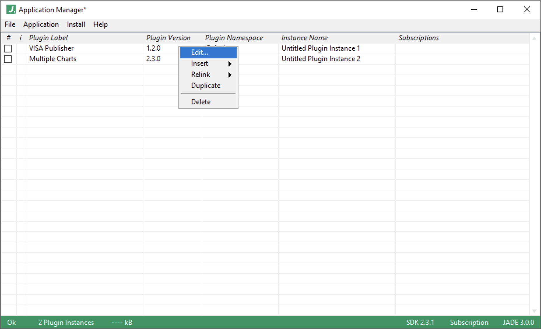 jade create scratch menu edit plugin