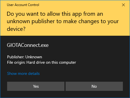 giota connect allow access