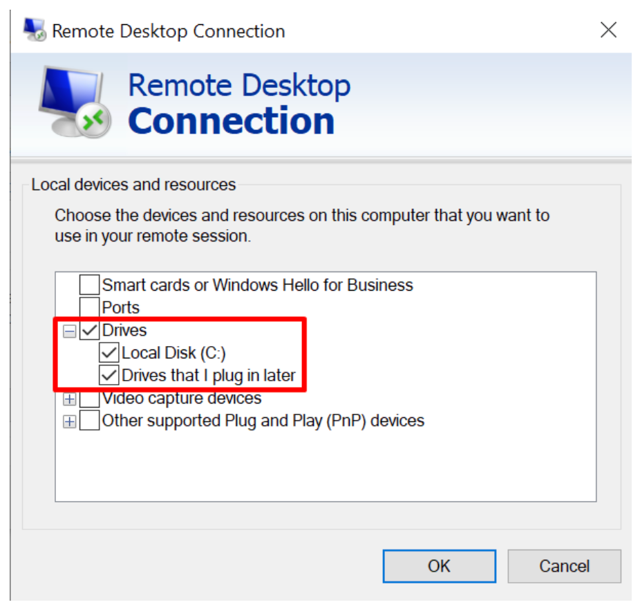 rdp client windows screen 3