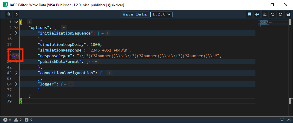 jade plugin instance editor regex helper icon