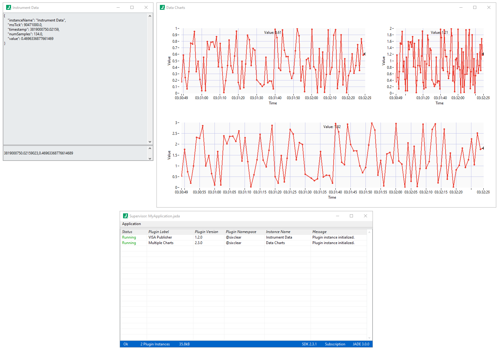 jade create scratch run application