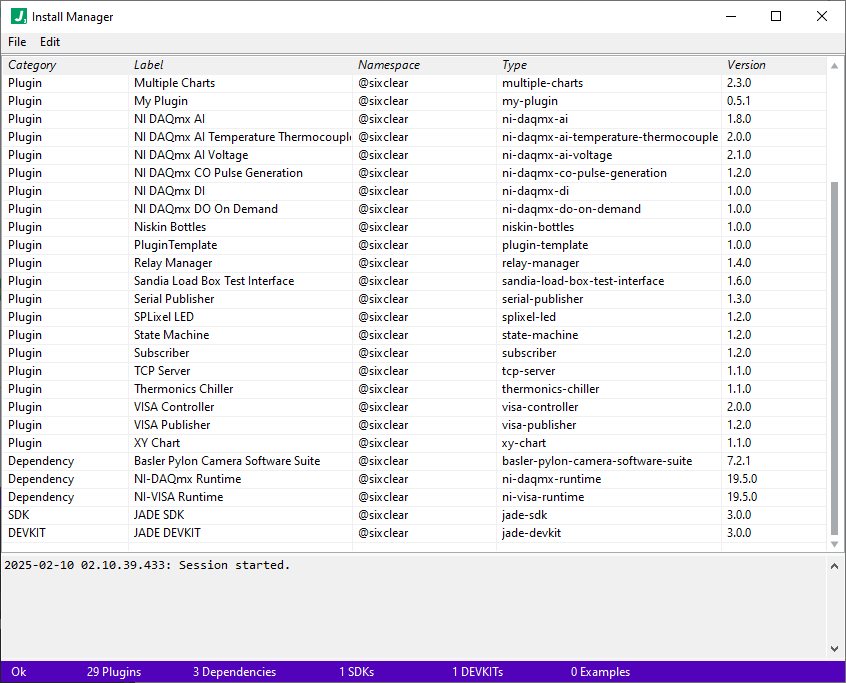 jade install manager