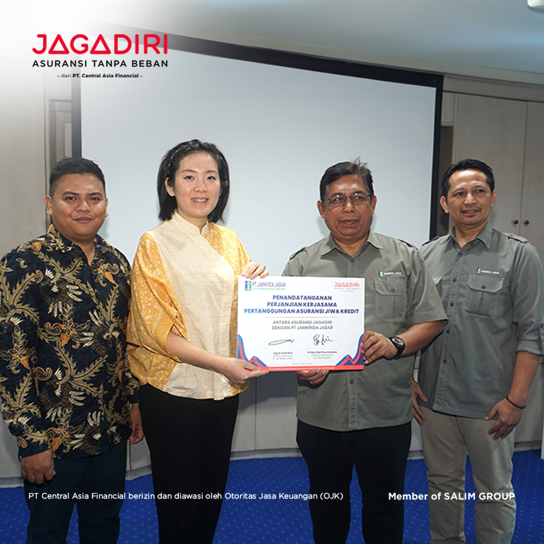 Kerja Sama Strategis Asuransi JAGADIRI dan PT Jamkrida Jabar Berikan Perlindungan dari Risiko Kredit