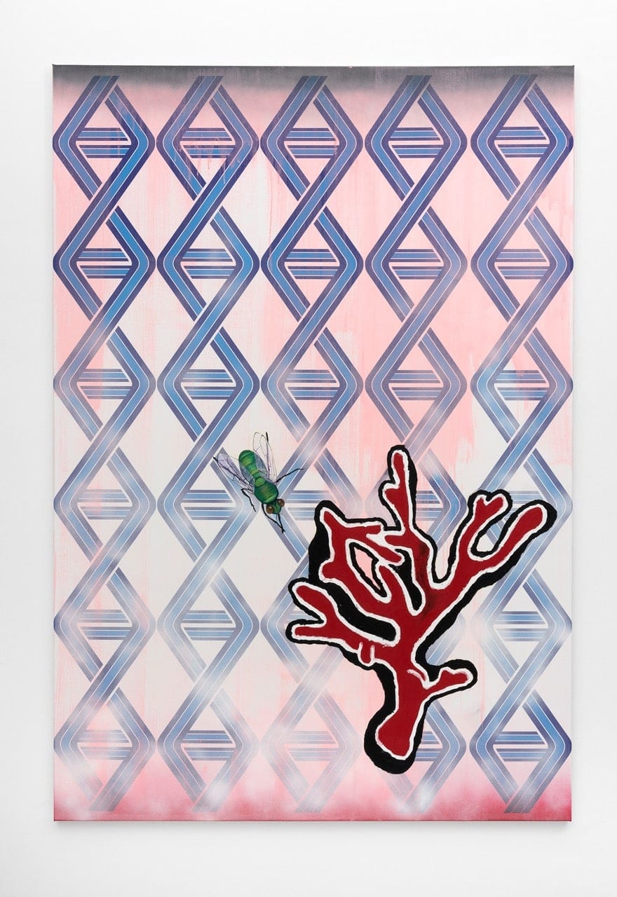 Jagoda_Bednarsky_repro_Introverterior_Extroverterior1_oil_oilsticks_acrylic_digitalprint_on_canvas_2018_205x140cm