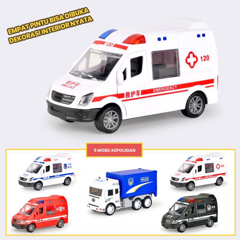Mainan Anak Laki-Laki - Mobil / Truk / Bus / Jeep / Tank