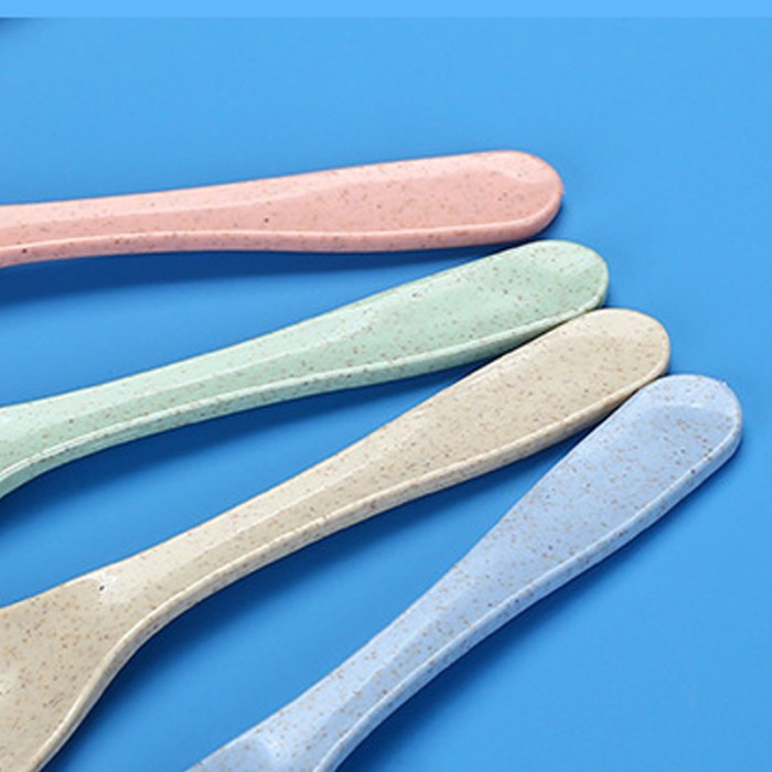 Mangkok 1 Set Korea Tempat Makan Anak Wheat Straw Mangkuk Binaural - Random — 5