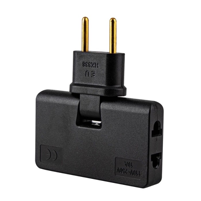 Steker Listrik Power Socket Stop Kontak Colokan Lipat 3in1 — 2