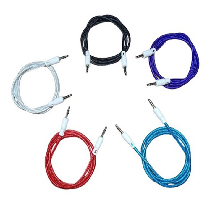 Kabel Jack Audio Aux 3.5 Mm Panjang 100cm Hp Android Speaker Mobil — 3
