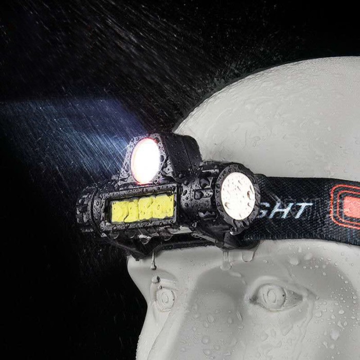 Lampu Senter Kepala Head Lamp Led 2 Mode 90? Waterproof Rechargeable — 2