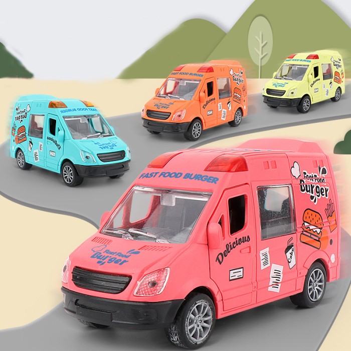 Mainan Mobil Mobilan Anak Laki-laki Van Mini Warna Warni — 3