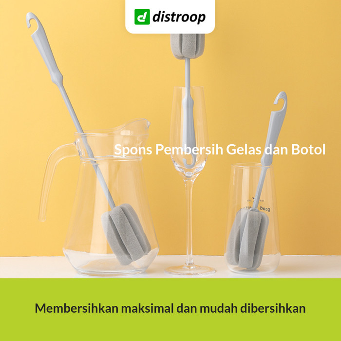 Spons/Sikat Pembersih Botol dan Gelas Gagang Panjang — 3