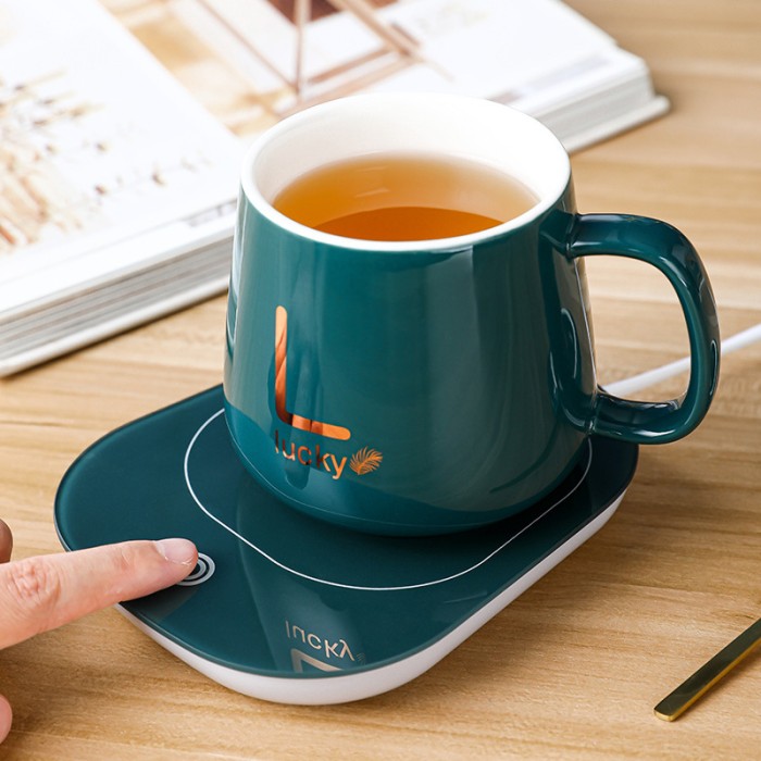 Pemanas Air Teh Kopi Portable Gelas Set Keramik Cangkir Mug Listrik — 6