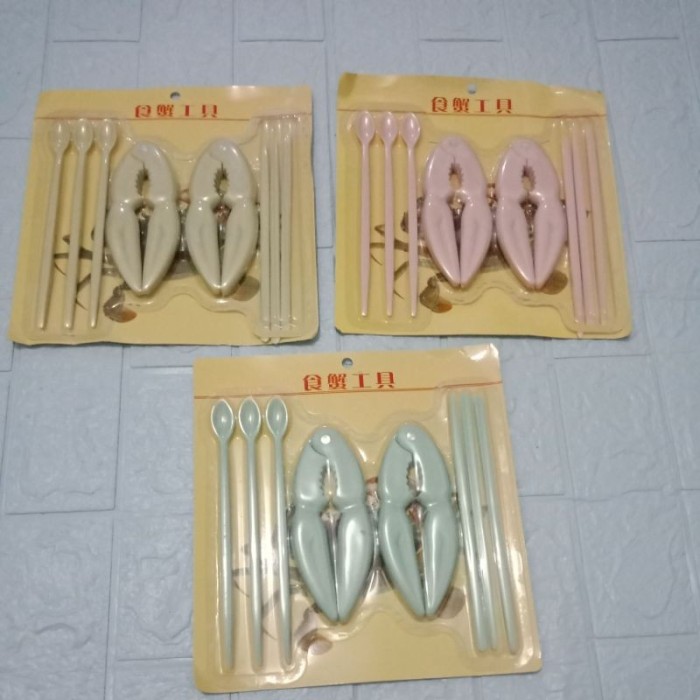 Set Tang Capit Penjepit Cangkang Kepiting Crab Cracker — 2
