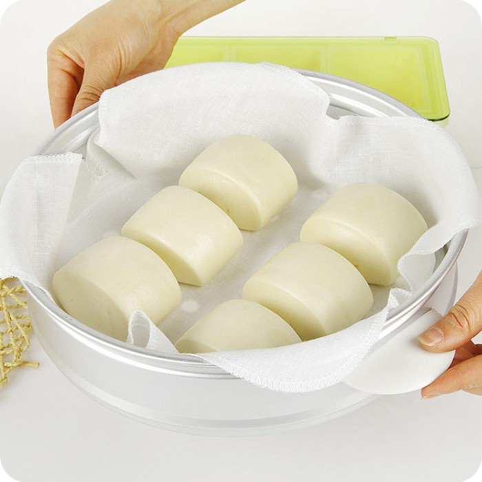 Kain Kukus Masak Dimsum Pao Bakpao Roti Kue Pangsit Anti Lengket — 3