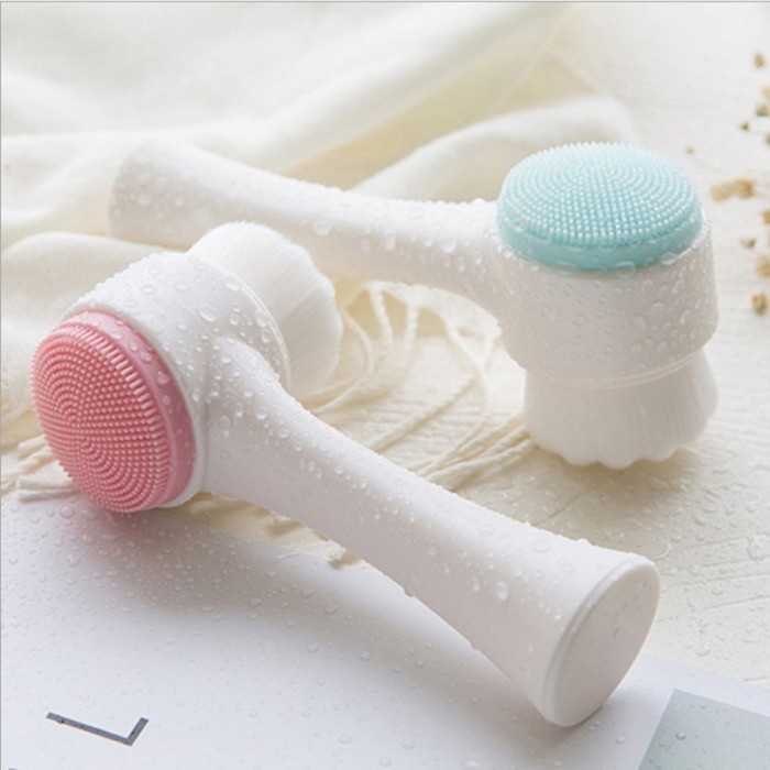 Alat Untuk Pembersih Cuci Wajah Muka Cleansing Facial Brush Silikon — 7