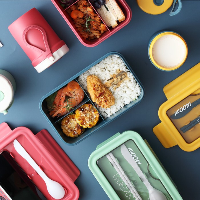 Tempat Makanan Plastik / Lunch Box Korea / Kotak Makan Plastik Mika — 6