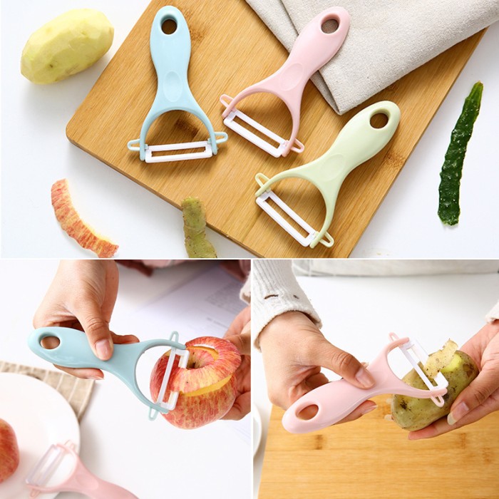 Pisau Kupas Buah / Alat Pengupas Buah / Apple Peeler Keramik — 3