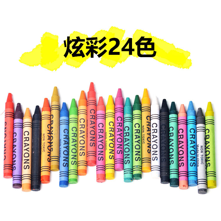 Art Set Pensil Crayon Set Gambar Anak Isi 24 Warna Non Toxic
