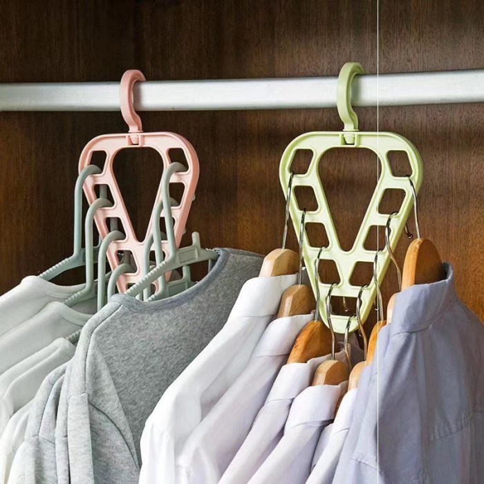 Tempat Gantungan Pakaian Baju Ajaib Magic Hanger 9 Lubang 9 In 1 — 2