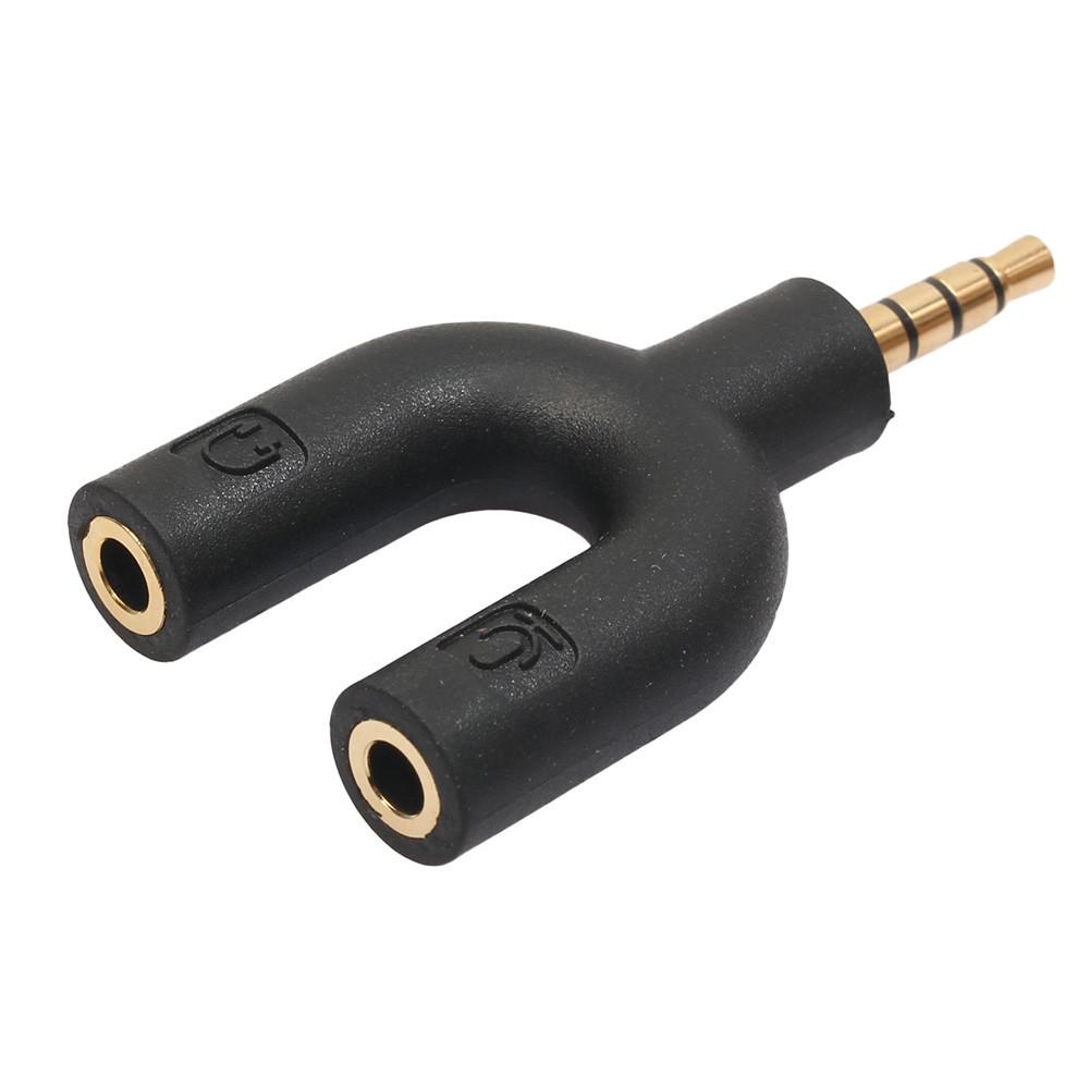 Splitter Audio Jack Splitter Jack 3.5 To Dual Female U Shape 2in1