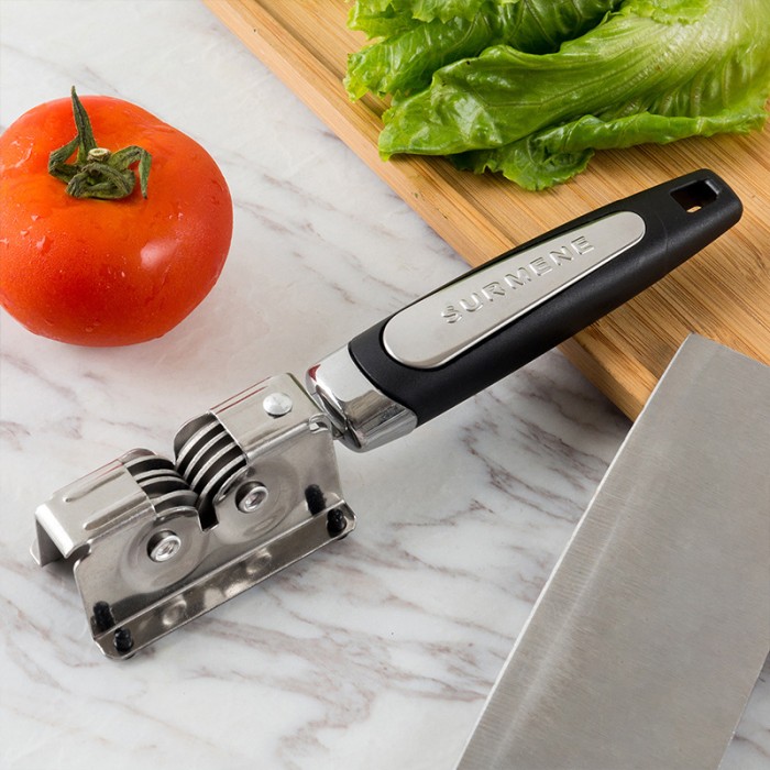Knife Sharpener Asahan Pisau Pengasah Pisau Gunting Manual Stainless — 6
