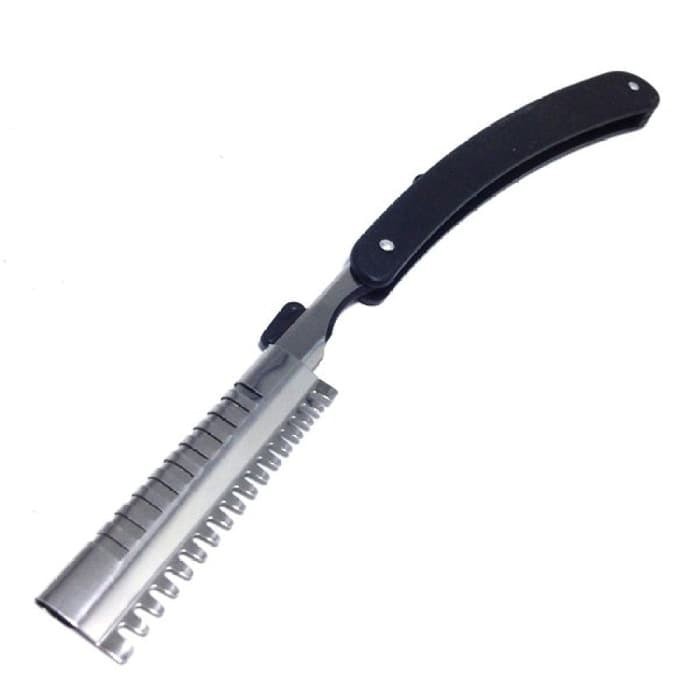 Alat Cukur Sasak Rambut Set 3 In 1 Gunting Zigzag Pisau Cukur Sisir — 3