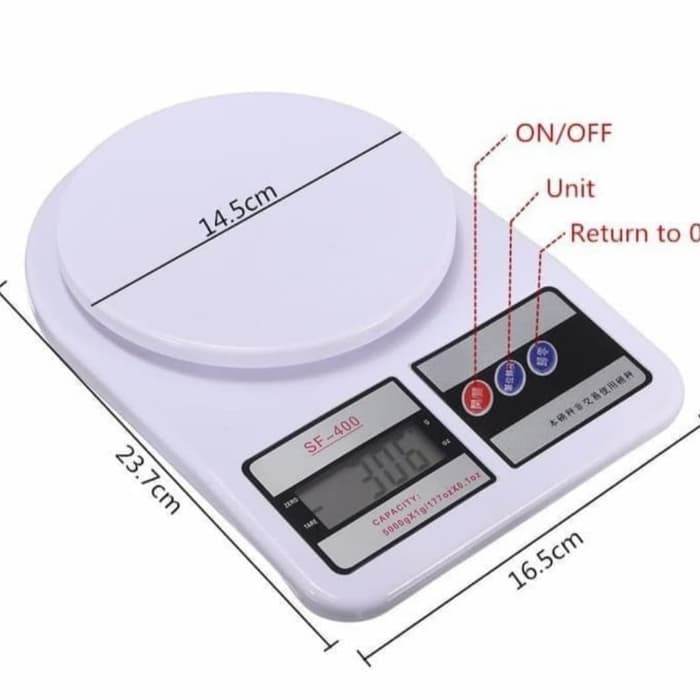 Timbangan Dapur Digital Kue Electronic Kitchen Scale 10 Kg - Skala 10kg