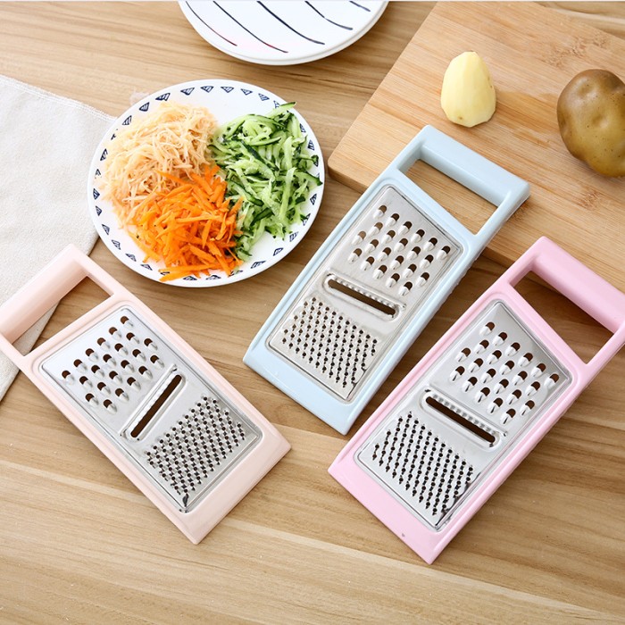 Parutan Buah Sayur Multi Fungsi Serbaguna Stainless 4 In 1 — 9