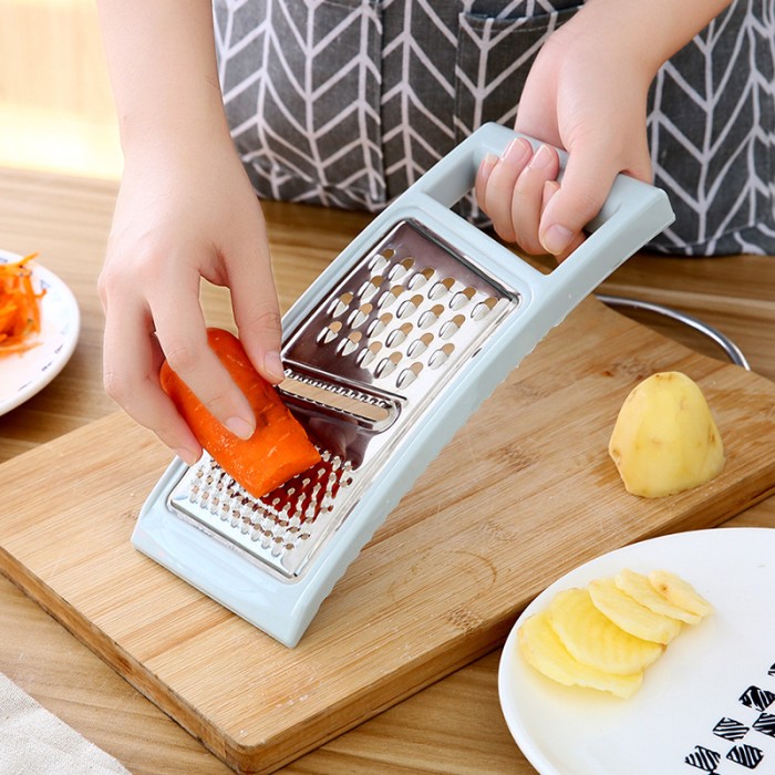 Parutan Buah Sayur Multi Fungsi Serbaguna Stainless 4 In 1 — 10