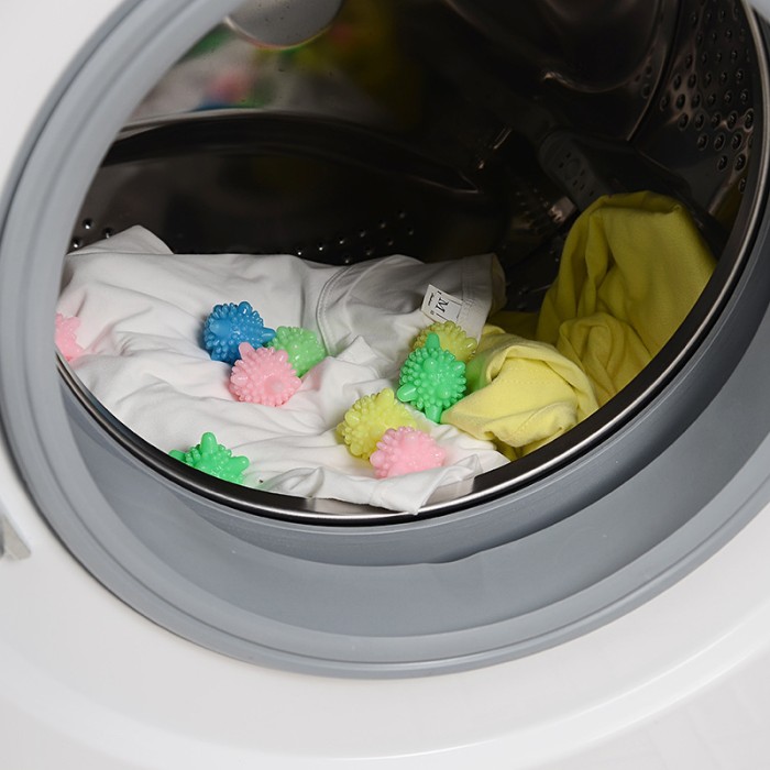 Magic Laundry Ball Bola Karet Karet Mesin Cuci Anti Kusut Pencuci Baju — 5