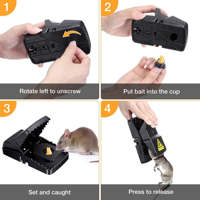 Jebakan Perangkap Tikus Jepit Massal Modern Model Pedal — 3