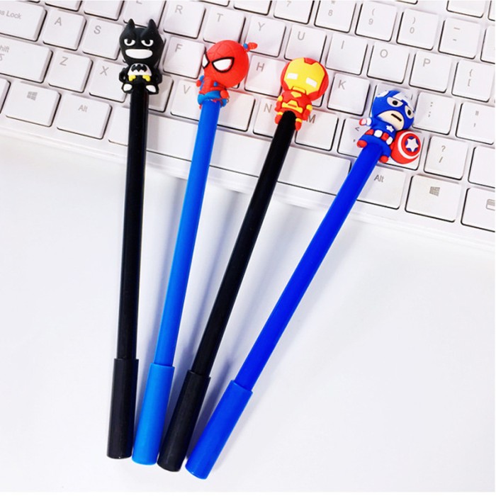 Pulpen Pen Pena Alat Tulis Tinta Gel Karakter Lucu Superhero — 6