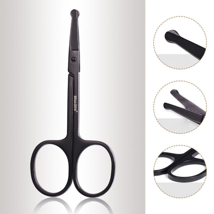 Gunting Cukur Kecil Bulu Hidung Mata Ujung Tumpul Stainless Steel — 5