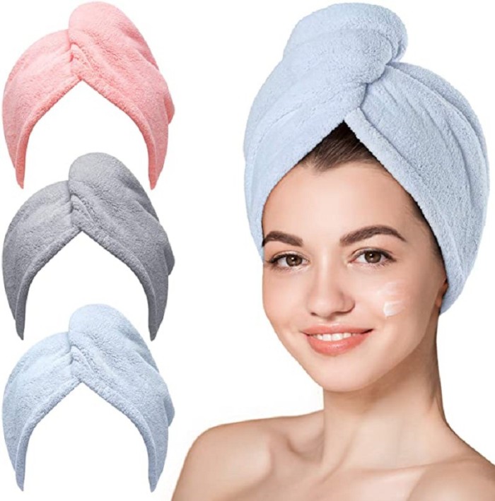 Handuk Keramas Alat Pengering Rambut Microfiber Magic Towel — 3