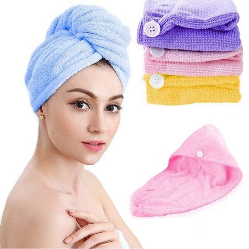 Handuk Keramas Alat Pengering Rambut Microfiber Magic Towel