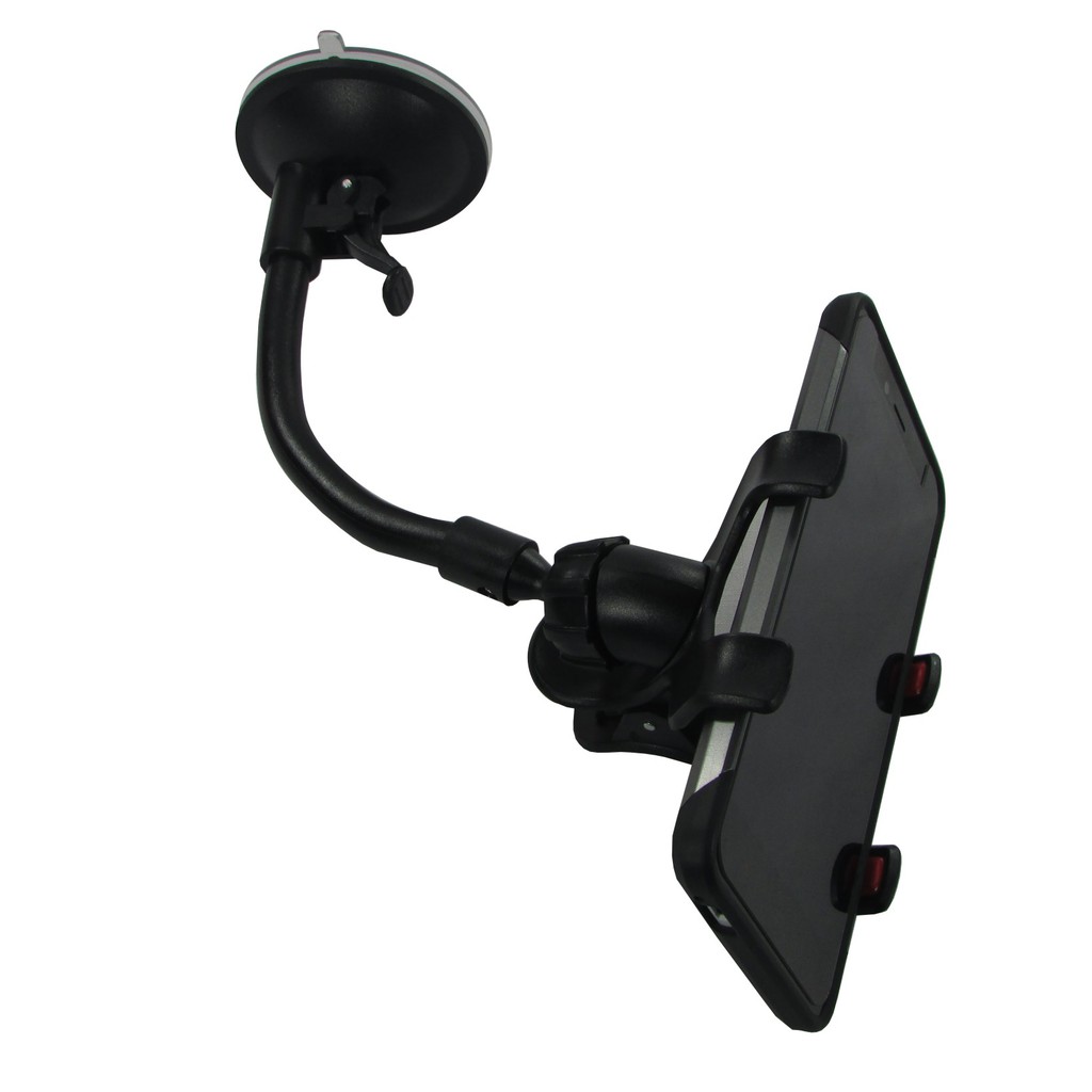 Tempat Hp Phone Handphone Holder Mobil Jepit Soft Tube Tempel Kaca