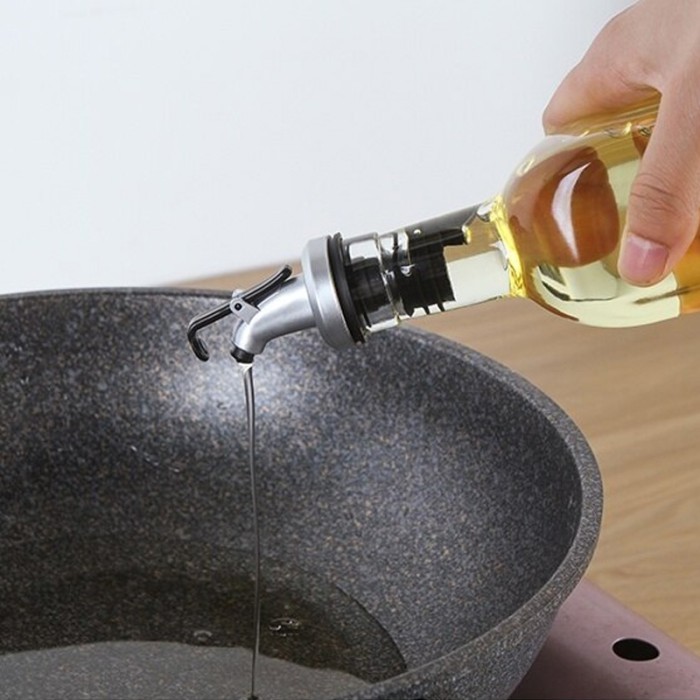 Botol Sirup Minyak Goreng Cuka Kecap Kaca 500ml Dengan Penutup Botol — 6