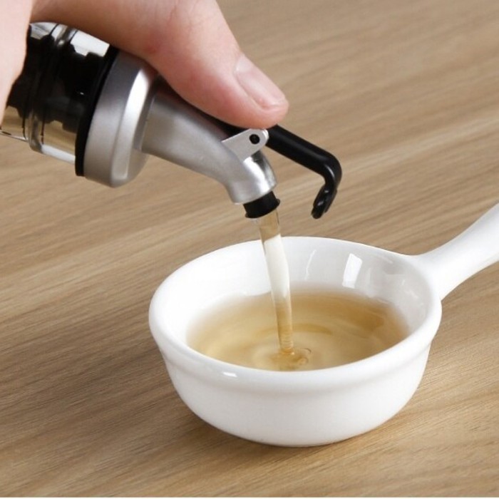 Botol Sirup Minyak Goreng Cuka Kecap Kaca 500ml Dengan Penutup Botol — 5